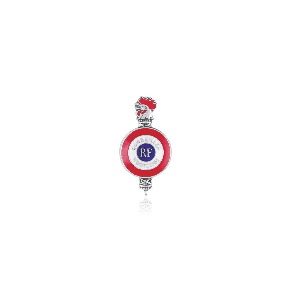 Broche Tête de Coq - Conseiller Municipal