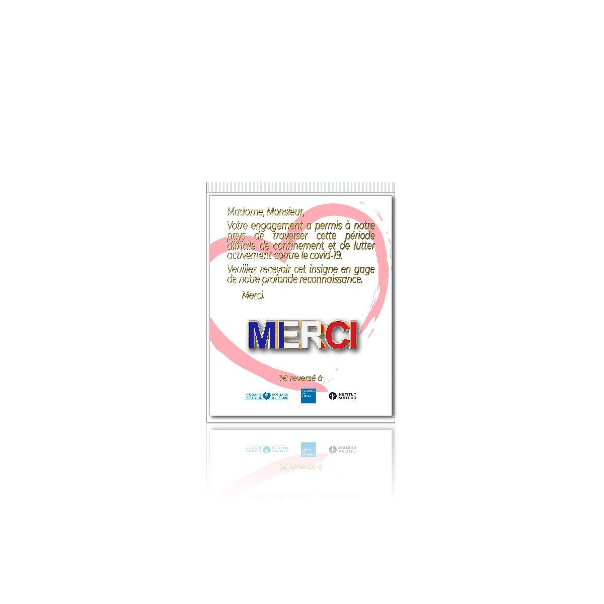 Insigne pin's Merci