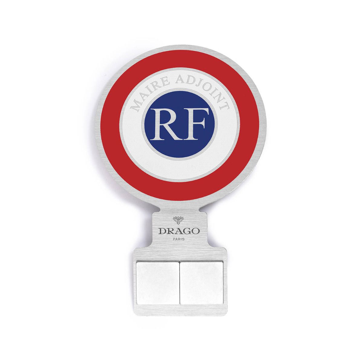 Cocarde aluminium tricolore - Maire-Adjoint