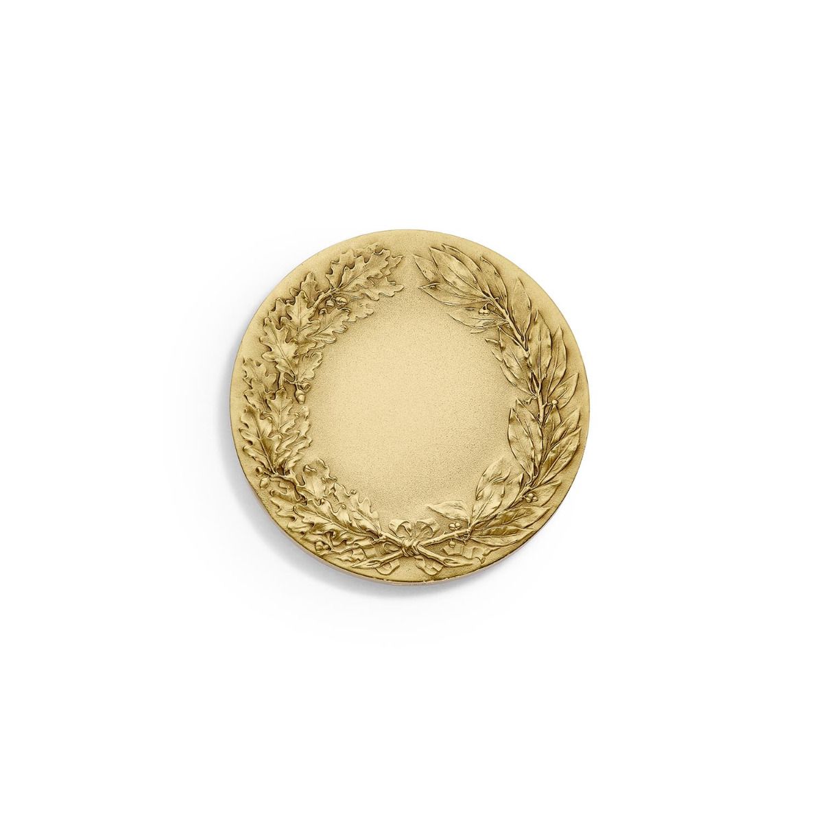 médaille couronne d'olivier en doré