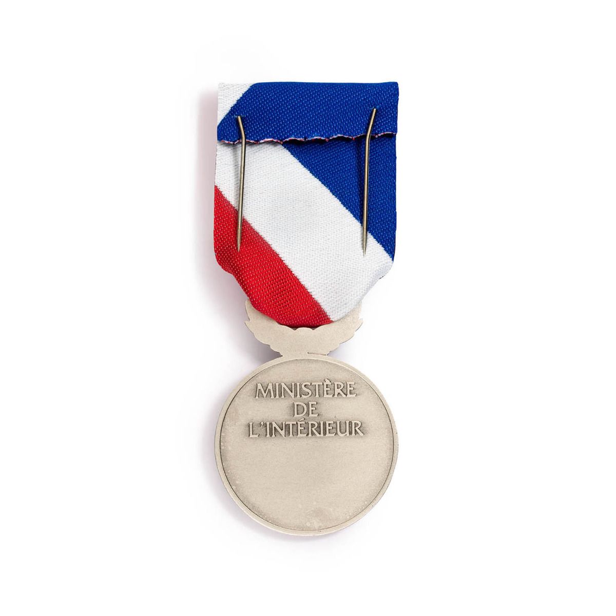 Médaille de la Sécurité Intérieure - Échelon Argent revers