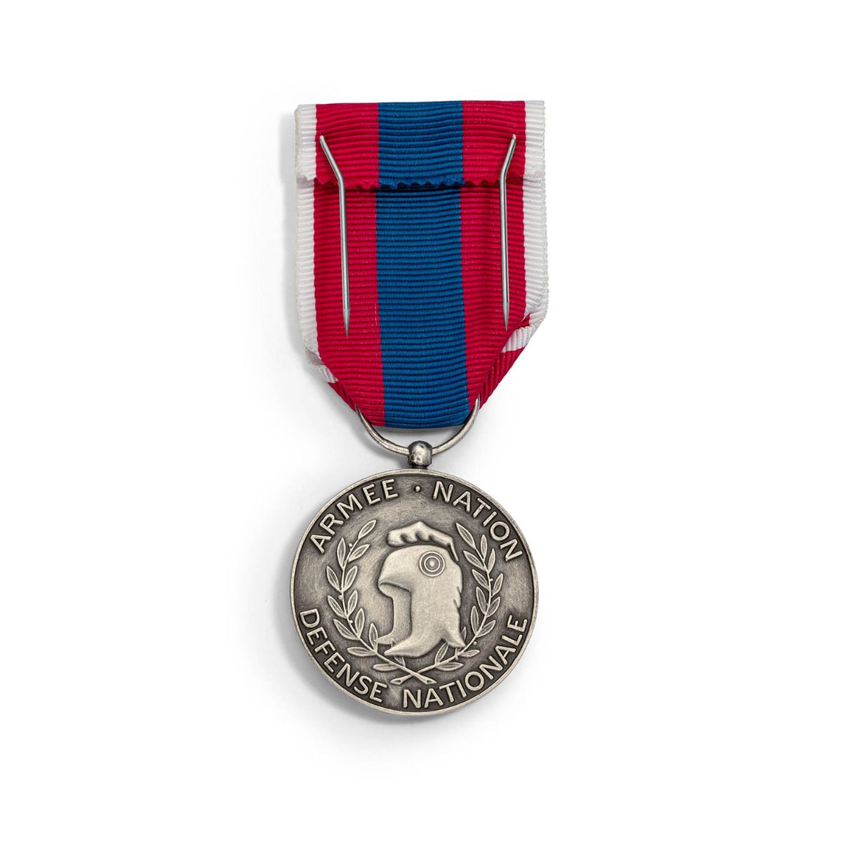 Médaille Défense Nationale - Échelon Argent en bronze argenté revers