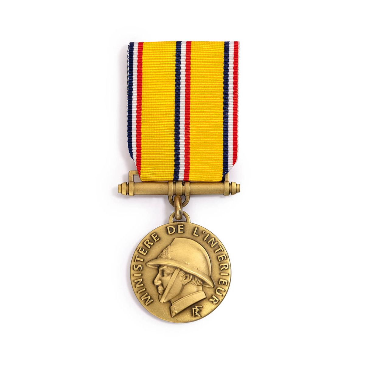 Médaille des Sapeurs Pompiers 10 ans en bronze - Échelon Bronze face
