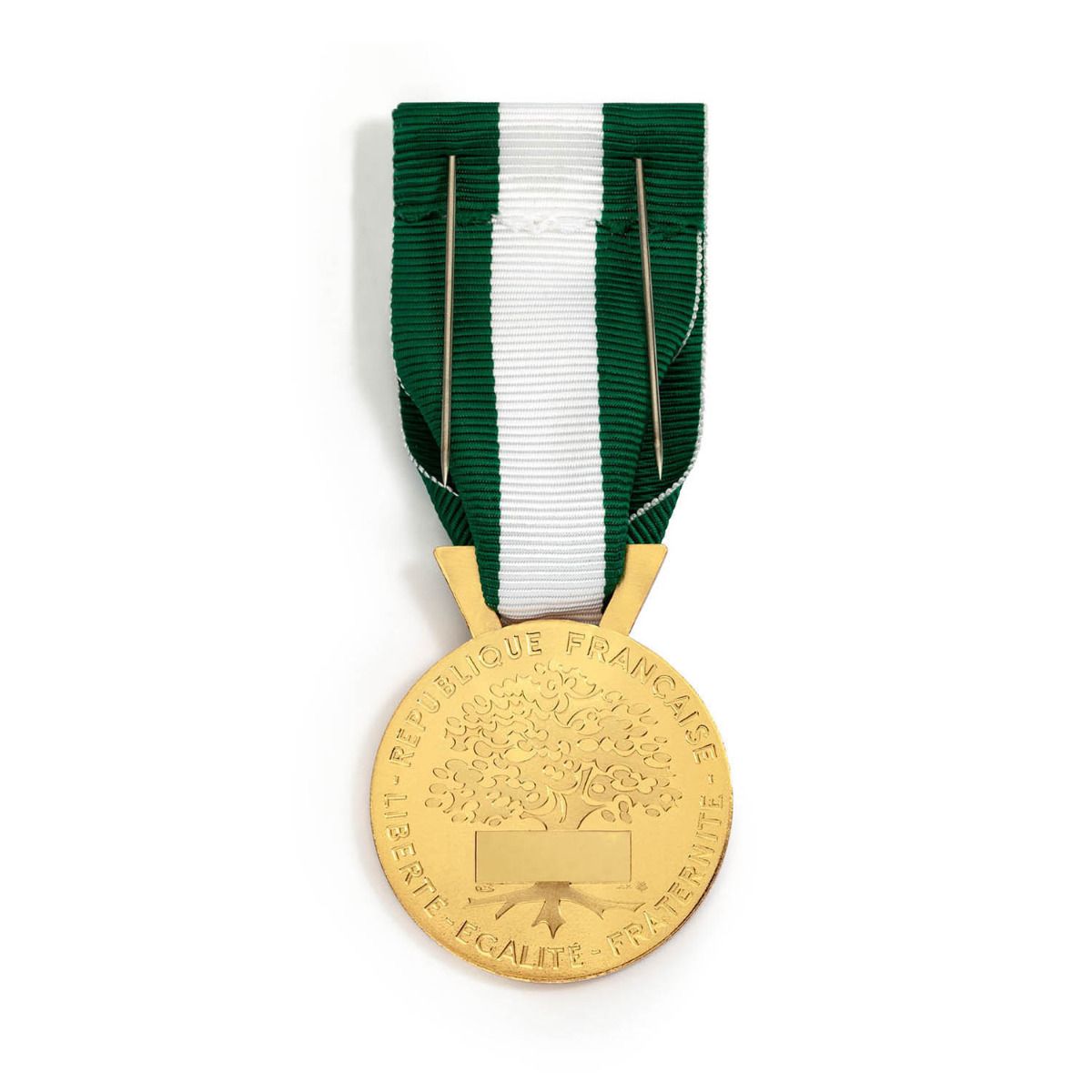 Médaille d'Honneur Régionale Départementale et Communale 30 ans - Échelon Vermeil en argent doré revers