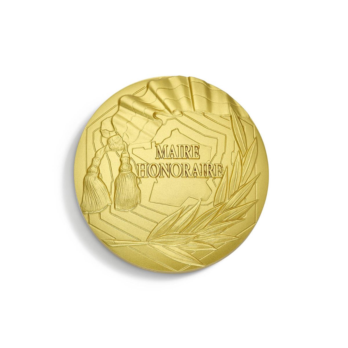 médaille maire honoraire dorée