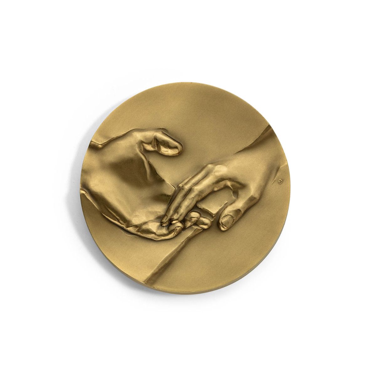 Médaille Mariage en bronze patiné - 68 mm