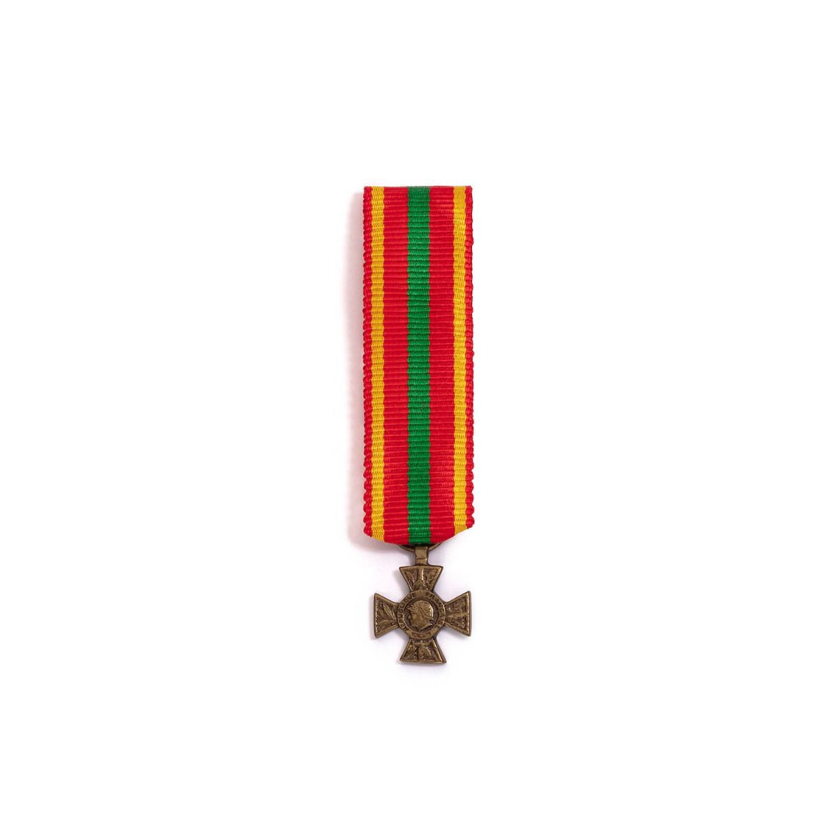 Miniature Croix du Combattant Volontaire en zamac face