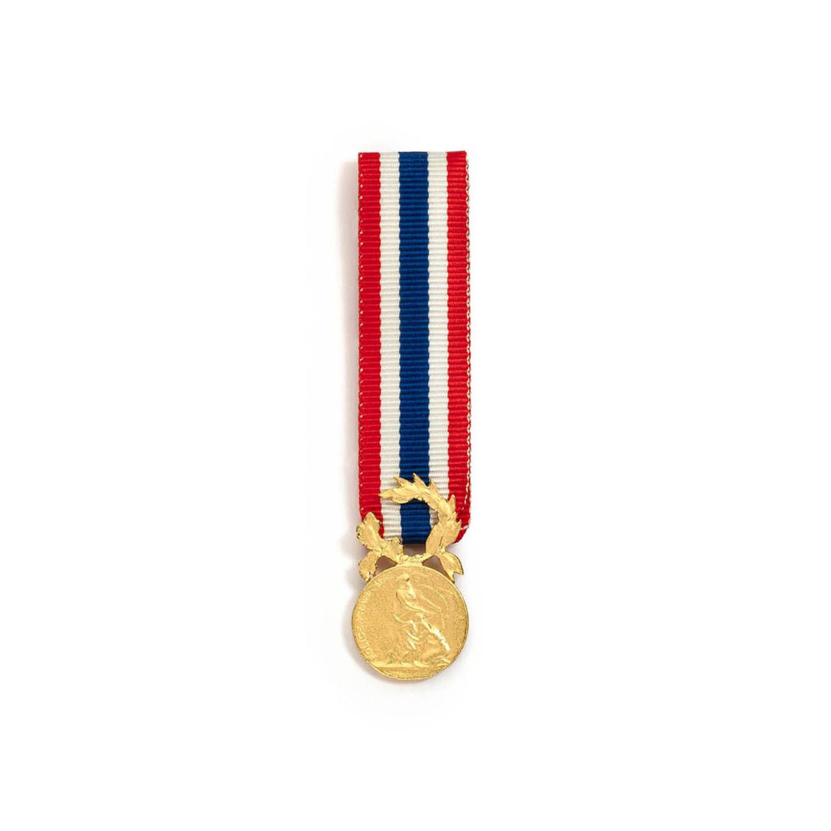 Miniature de la Police - Echelon Or en Argent doré face