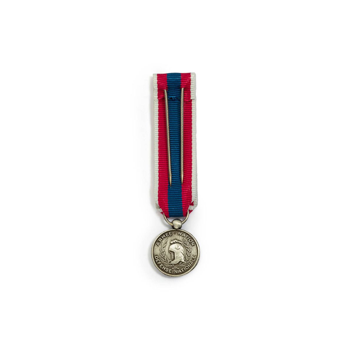 Miniature Défense Nationale - Echelon Argent en bronze argenté revers