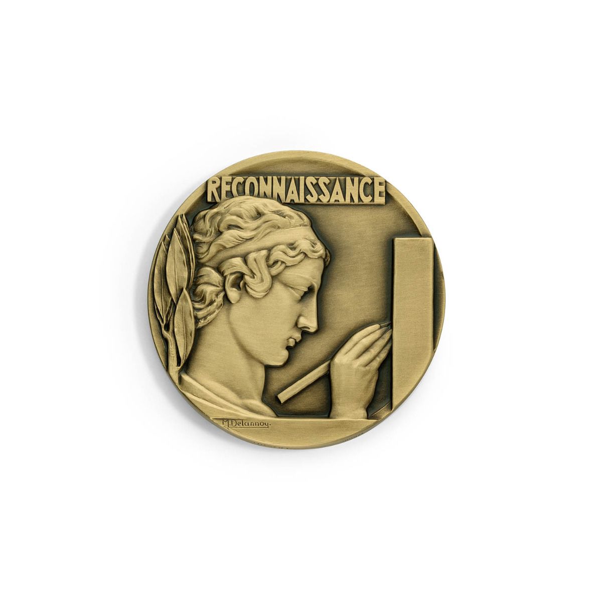 Médaille Reconnaissance grand format en Bronze - 57 mm