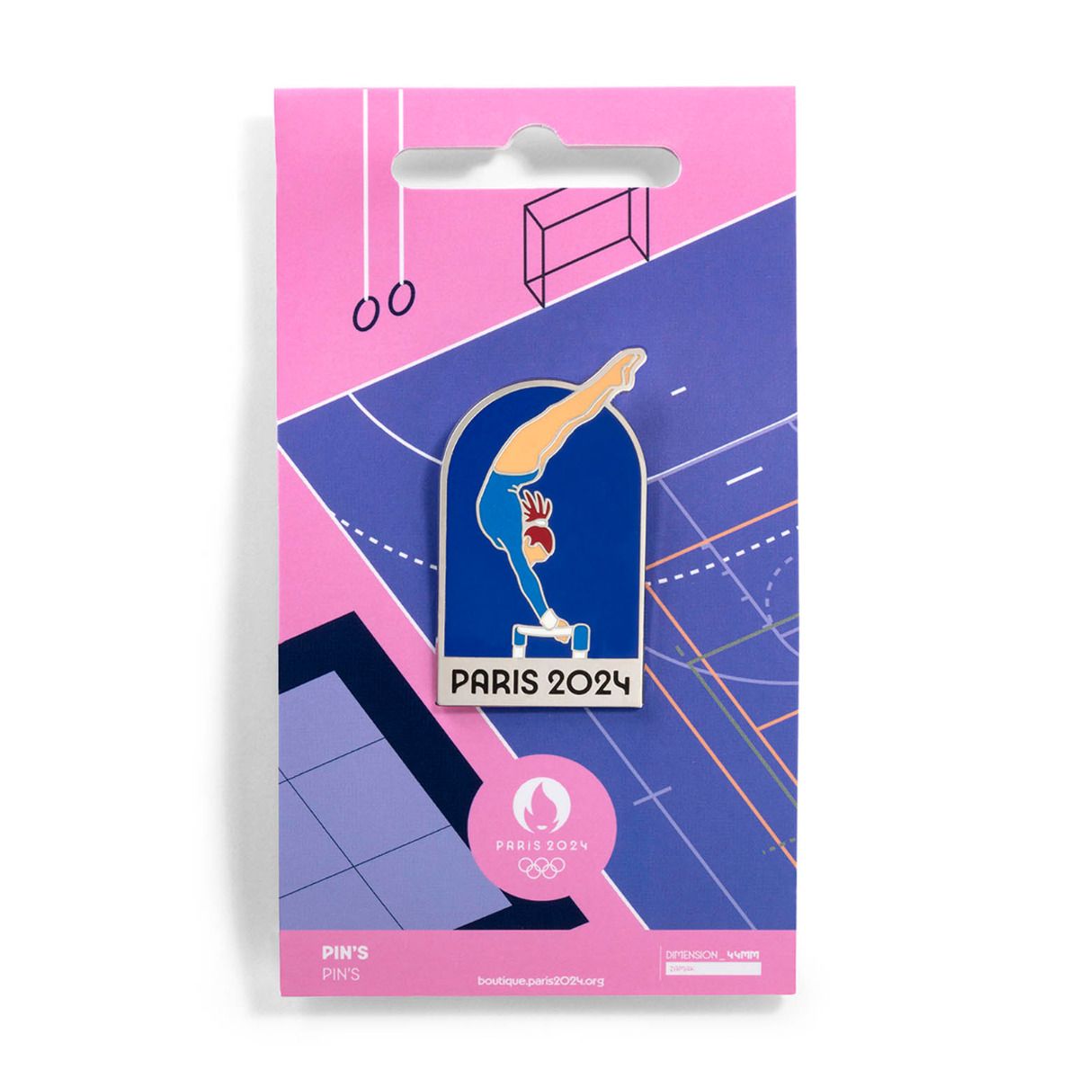 Pin's JO 2024 - Gymnastique Barres Asymétriques face