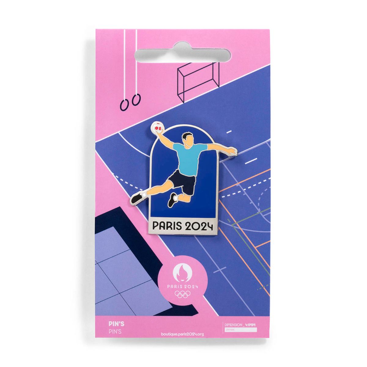 Pin's JO 2024 - Indoor Handball face