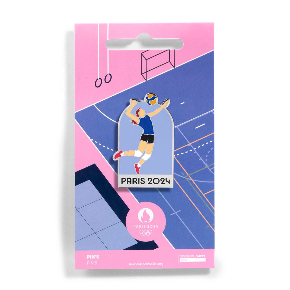 Pin's JO 2024 - Indoor Volley face