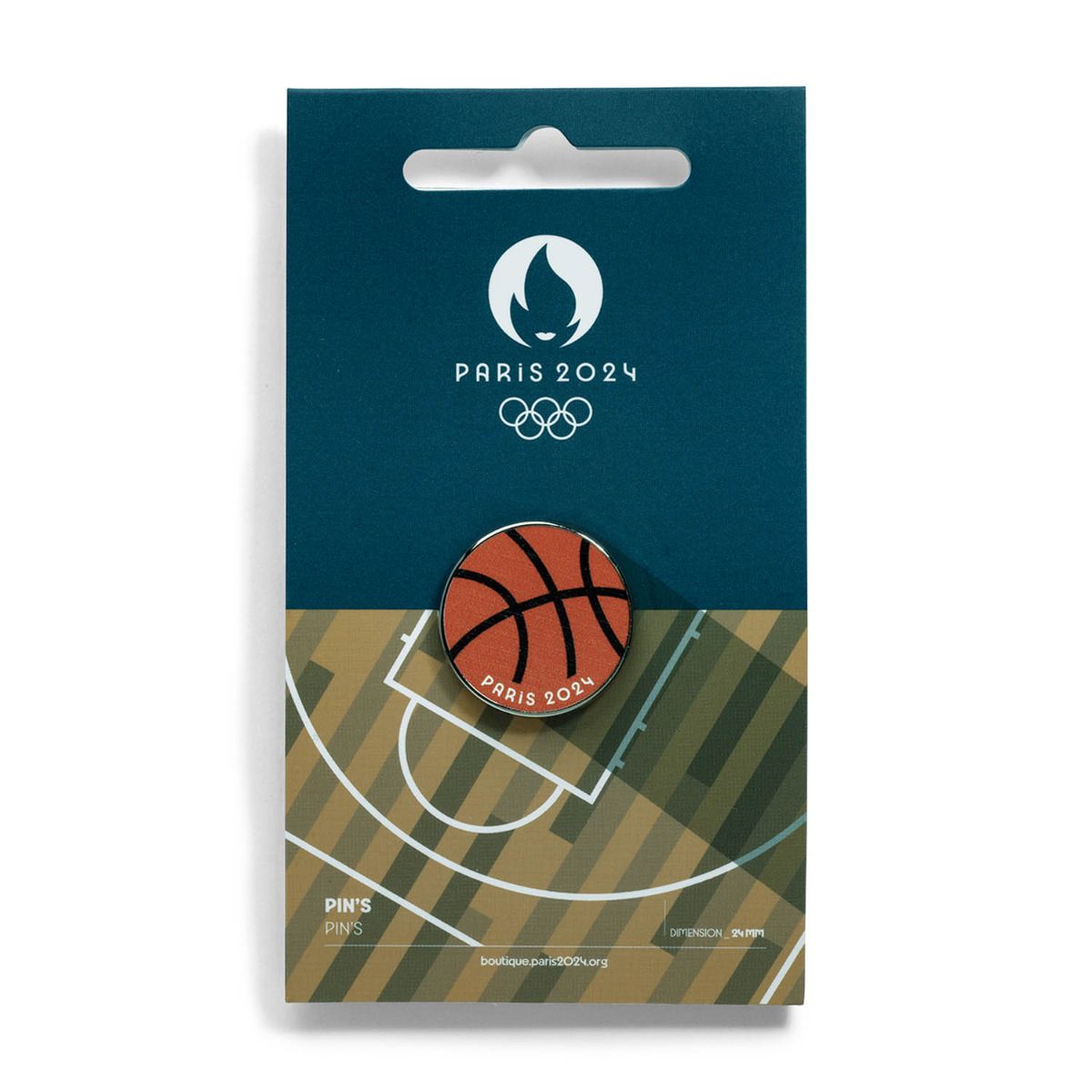 Pin's JO 2024 - Terrains de jeux Basket