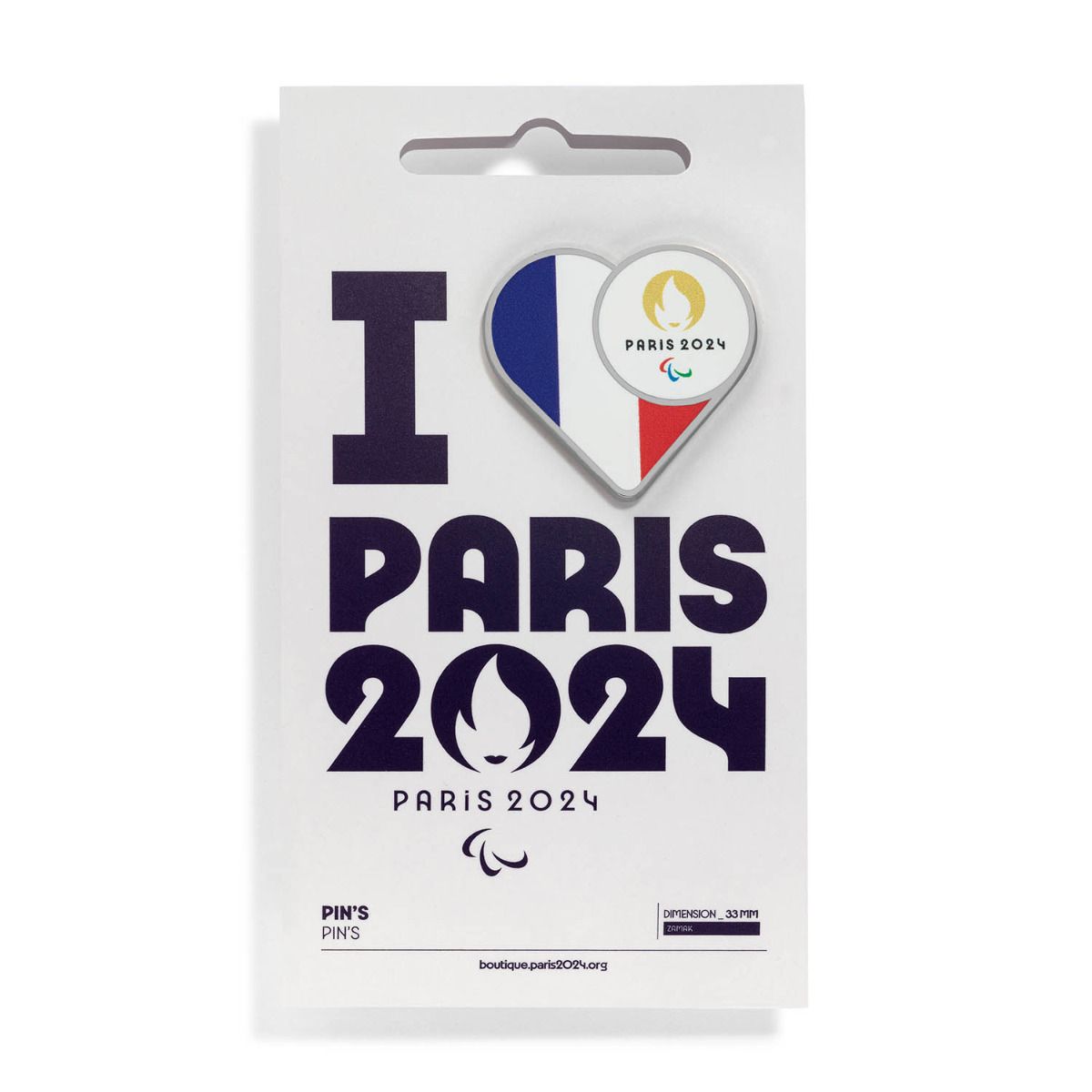 Pin's Para 2024 - Drapeau France