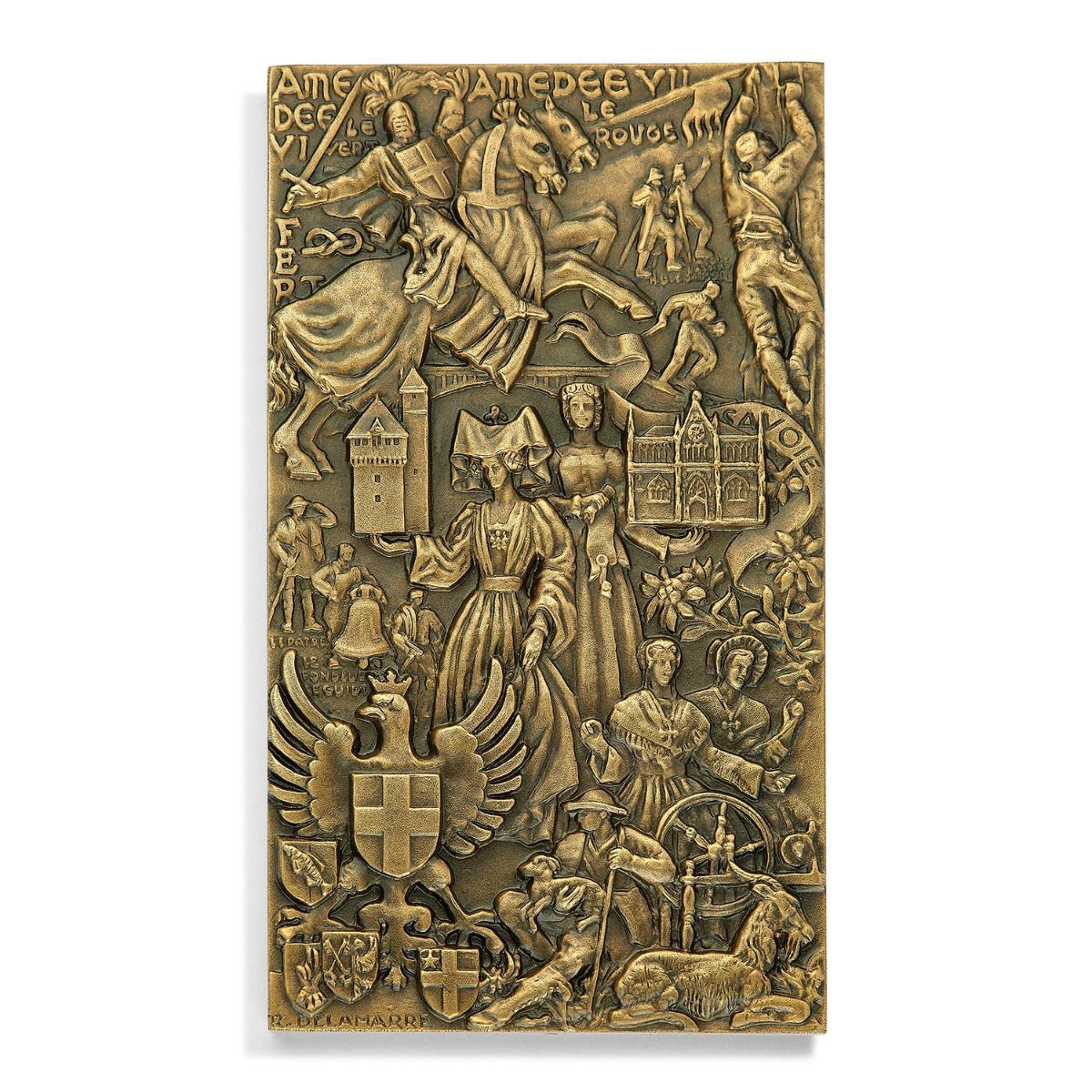 plaque de la Savoie en bronze