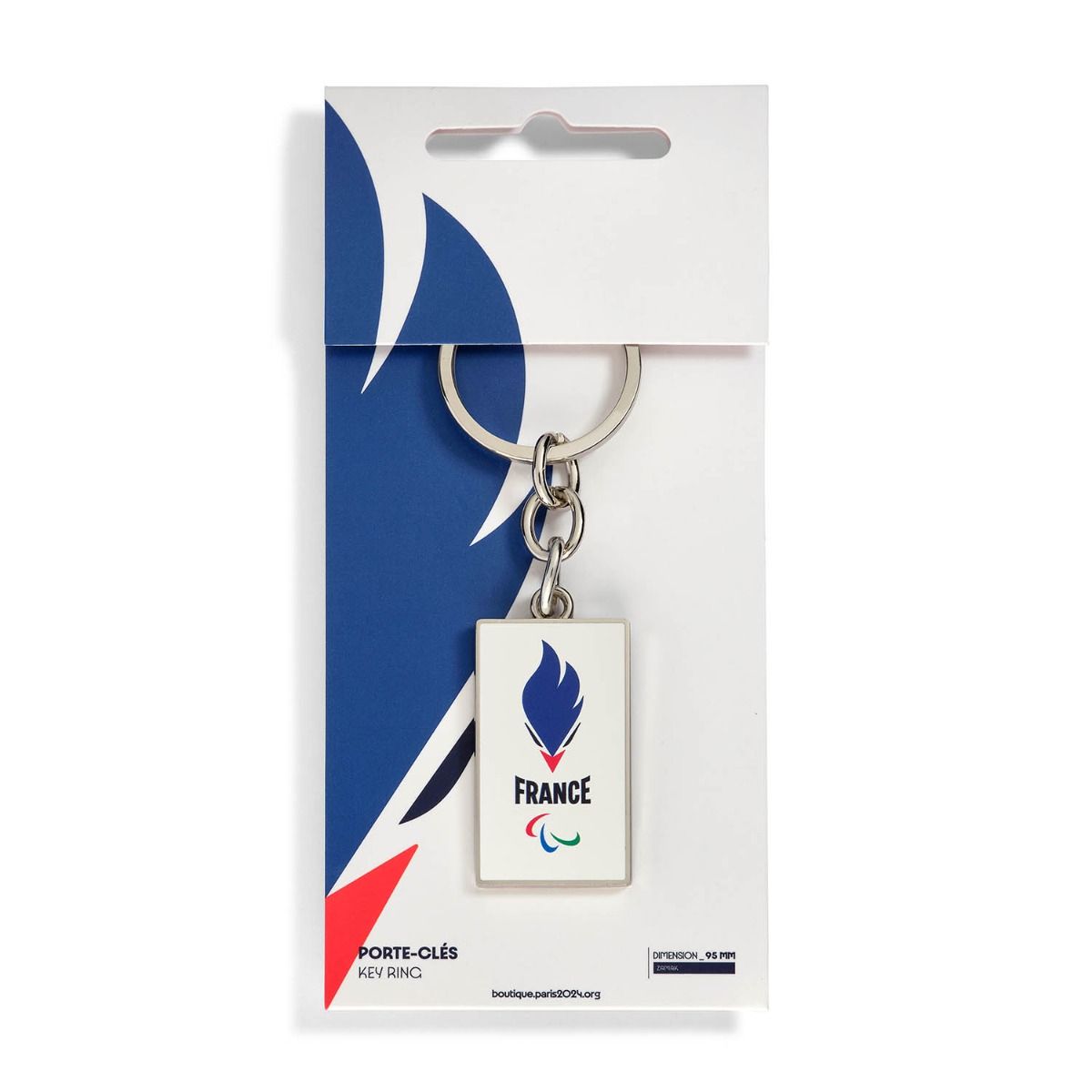 Porte-clefs Equipe de France bleu sur