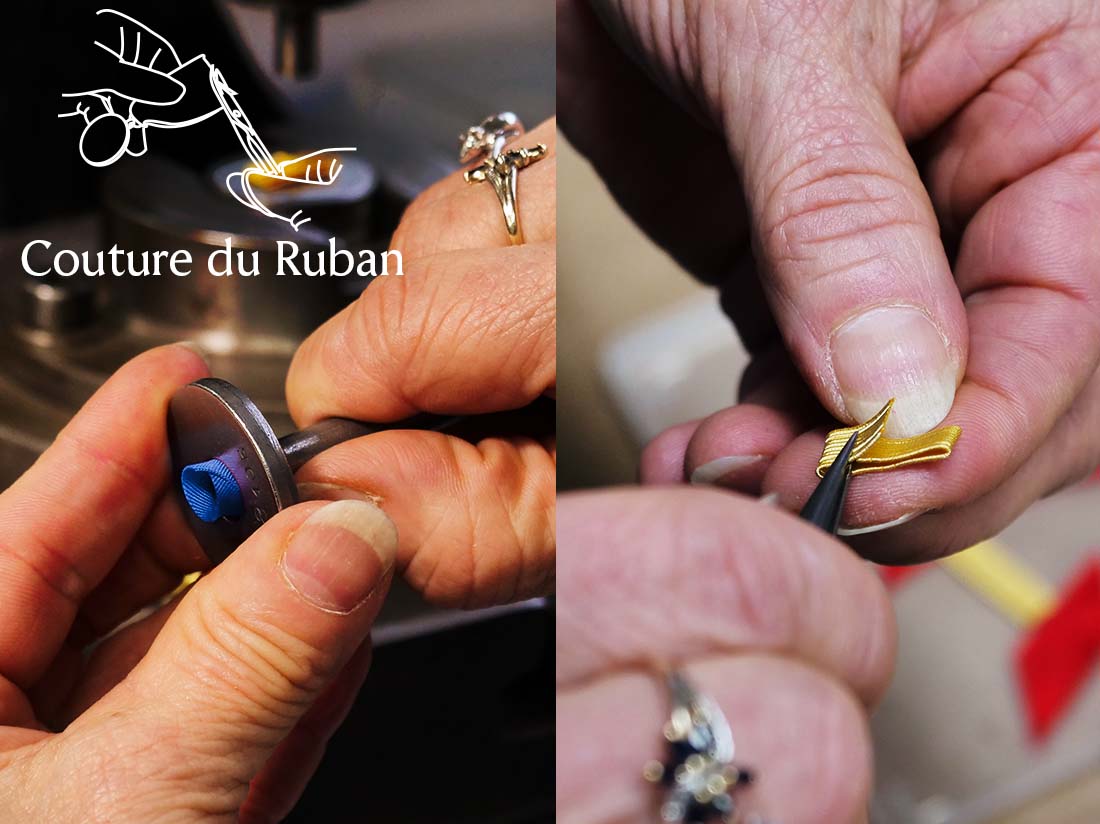 couture du ruban des grands ordres français