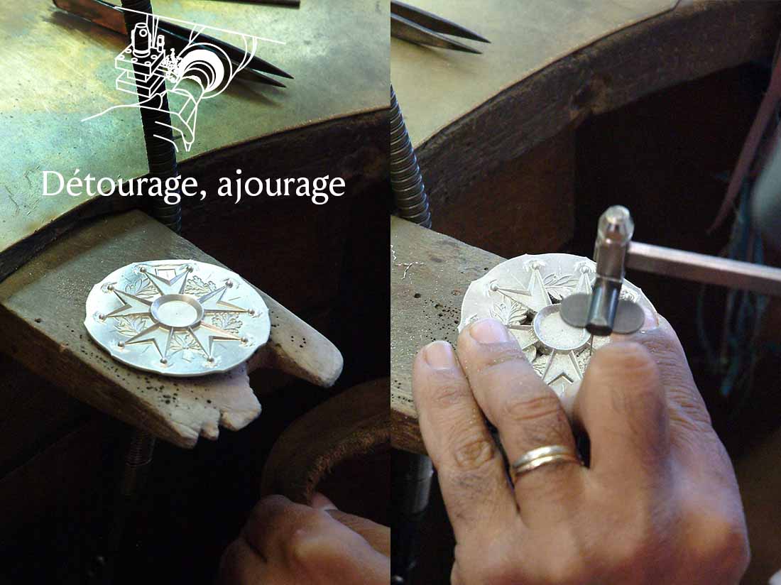 détourage et ajourage des grands ordres français