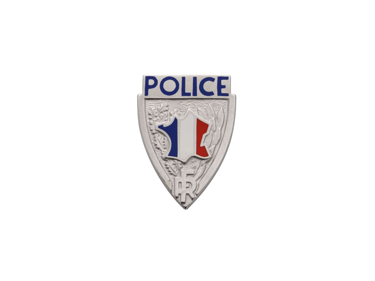 Insigne de Police - nickel mat émaillé