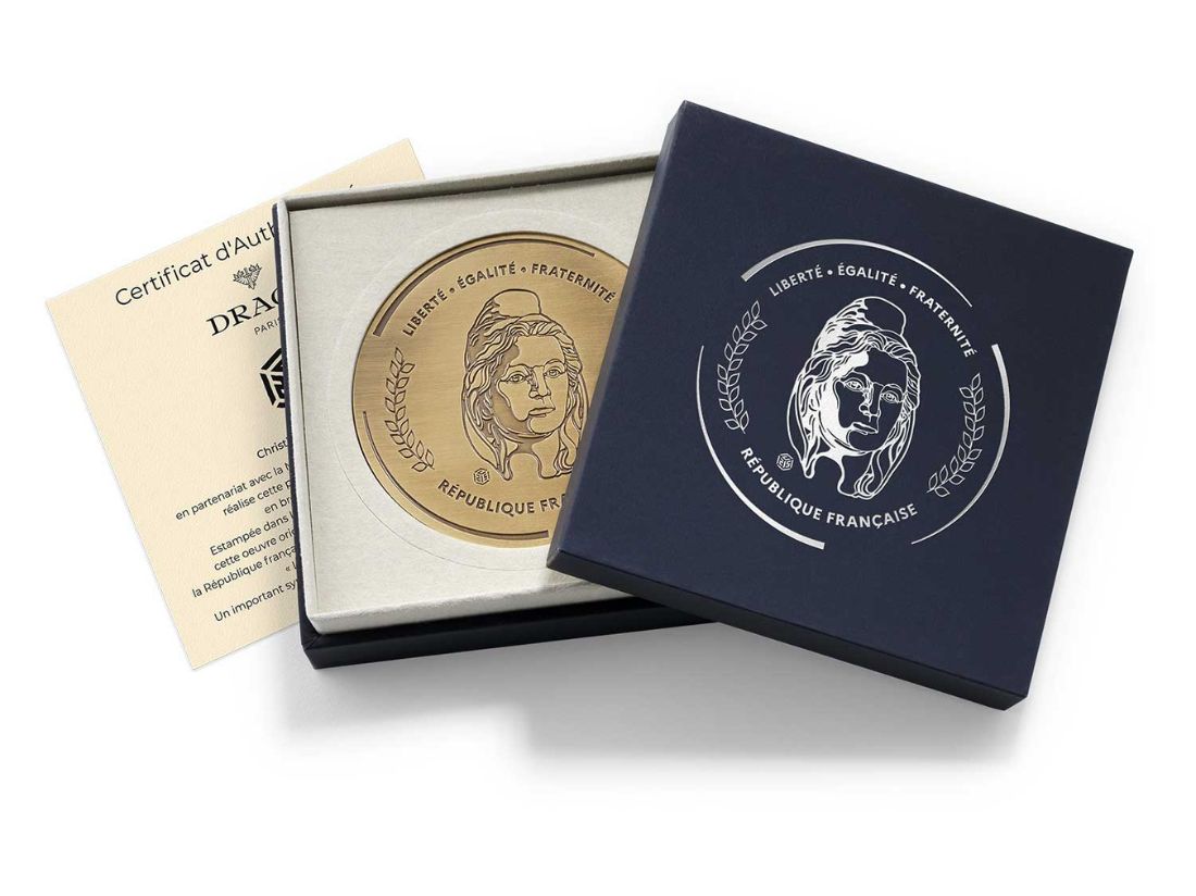 commande de médaille avec écrin personnalisé