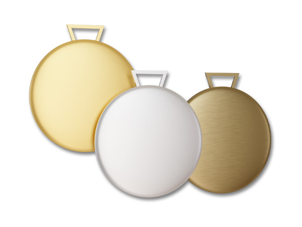 médailles lenticulaires avec bélière 68 mm