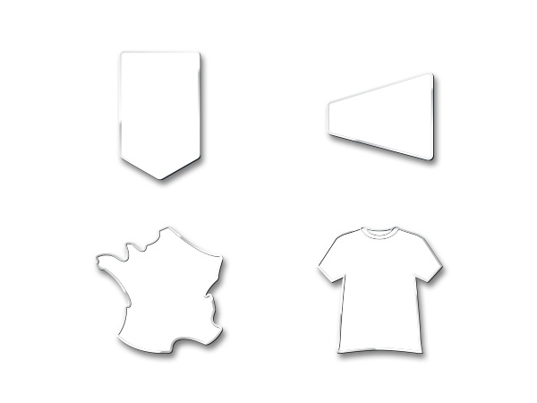 pin's formes originales