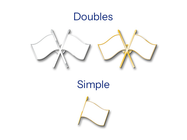 pin's bases drapeaux